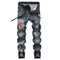 Motorcycle Jeans Mid Waist Straight Pants Men's Ripped Jeans